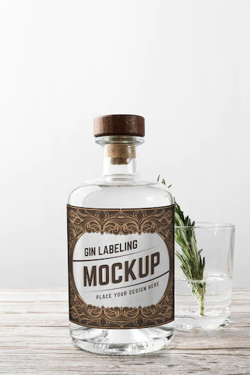 Gin Labeling Design Mockup 23 2149165613
