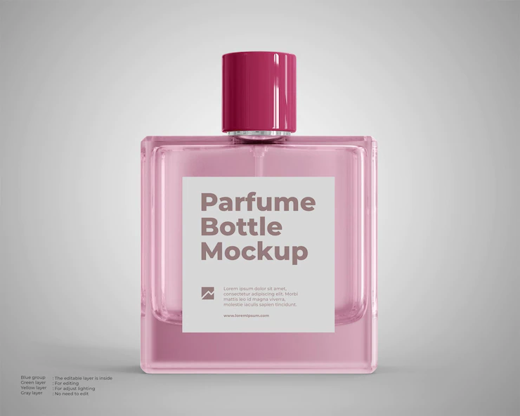 Glass Perfume Bottle Mockup 15431 641