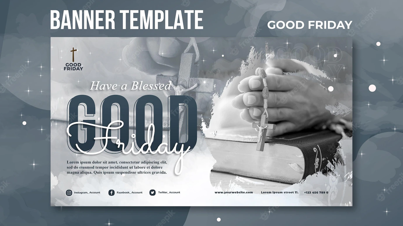 Good Friday Social Banner Template 23 2148886302