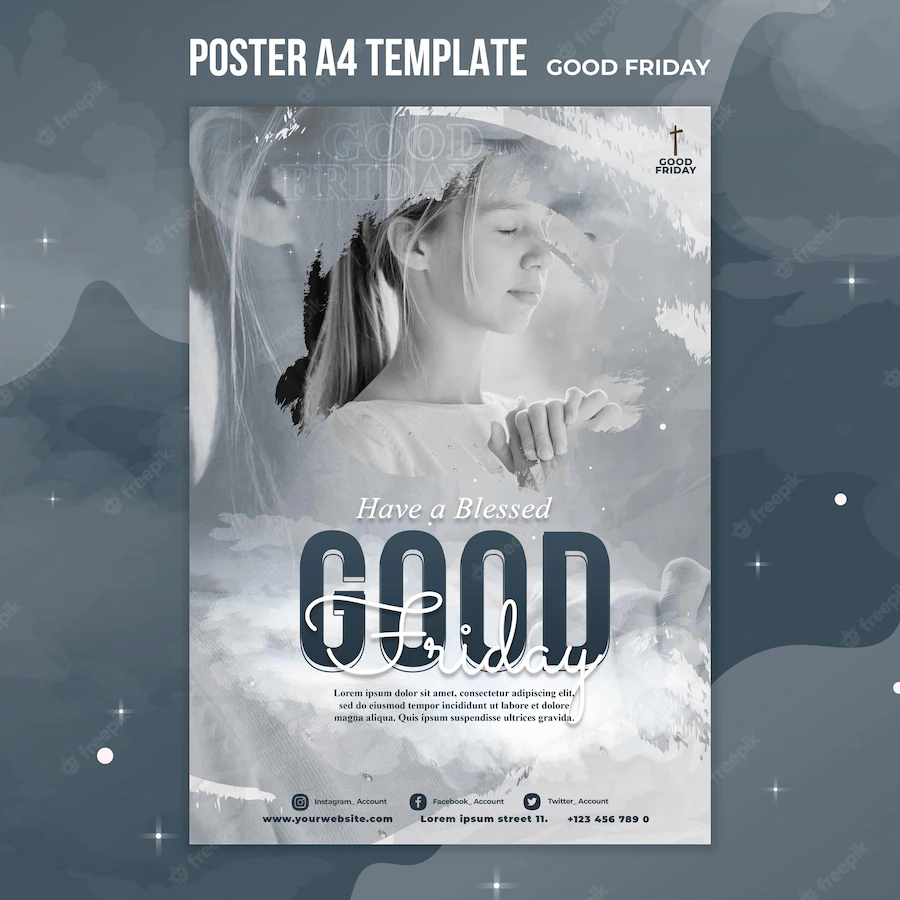 Good Friday Social Poster Template 23 2148886307