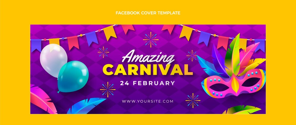 Gradient Carnival Social Media Cover Template 23 2149229306