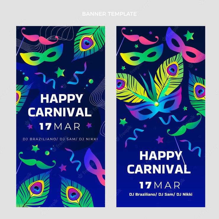 Gradient Carnival Vertical Banners Set 23 2149227918