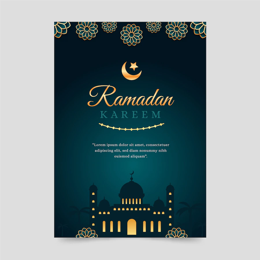 Gradient Ramadan Greeting Card Template 23 2149299845