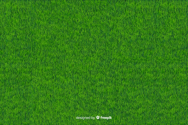 Green grass background realistic style Free Vector