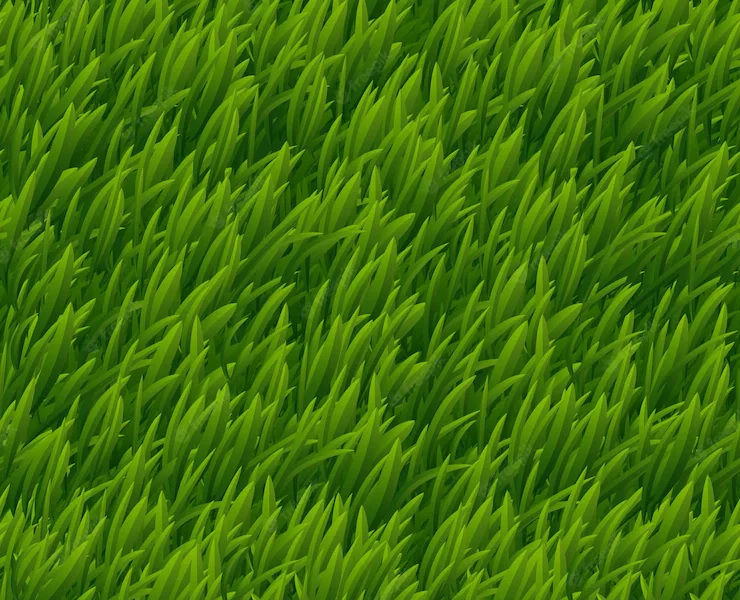 Green grass vector seamless texture. lawn nature, meadow plant, field natural outdoor illustration Free Vector