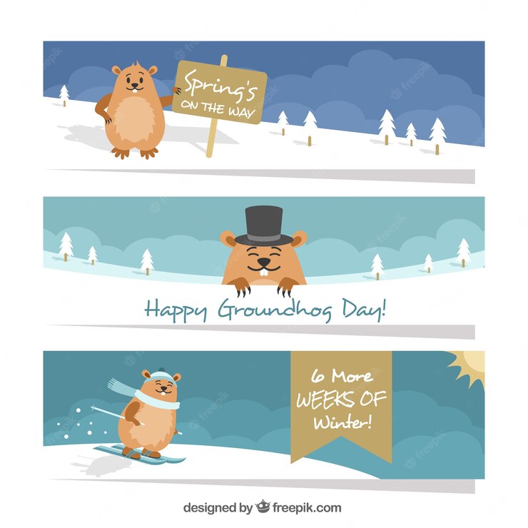 Groundhog Banners Snow 23 2147596275