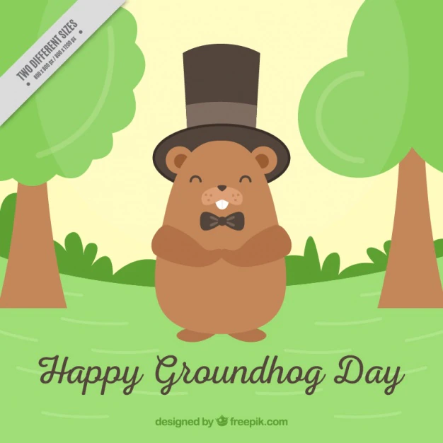 Groundhog Day Background With Top Hat 23 2147593798