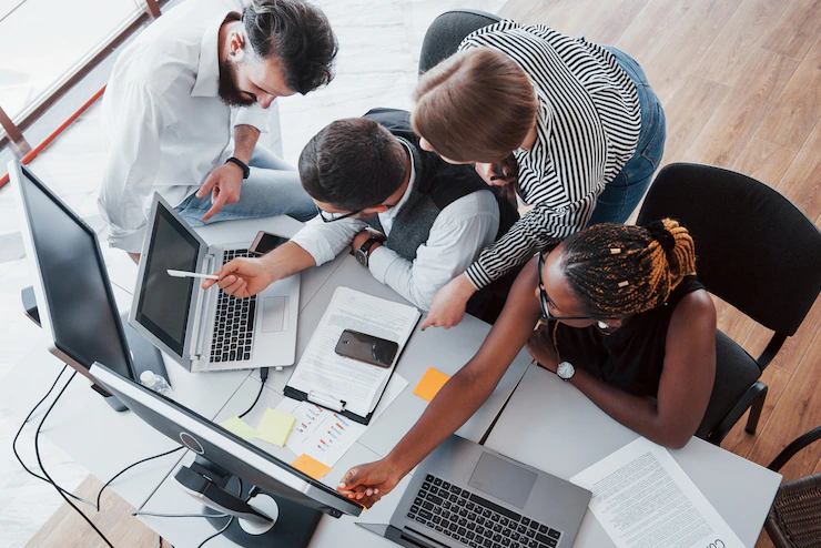 Group Multinational Busy People Working Office 146671 15665 (1)