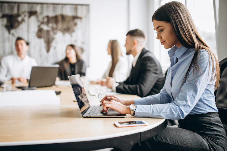 Group People Working Out Business Plan Office 1303 15768
