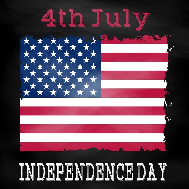 Grunge 4th July Background With American Flag 1048 2225