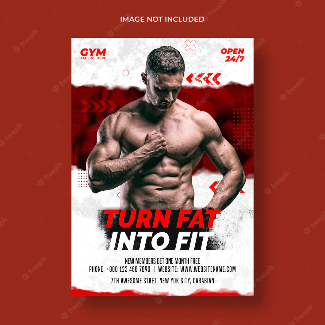 Gym Fitness Flyer Poster Template 501970 78