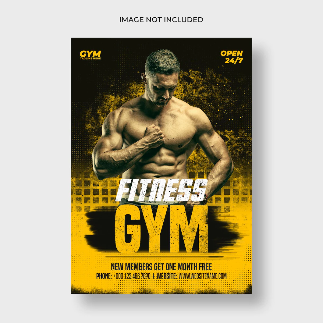 Gym Fitness Flyer Poster Template 501970 80