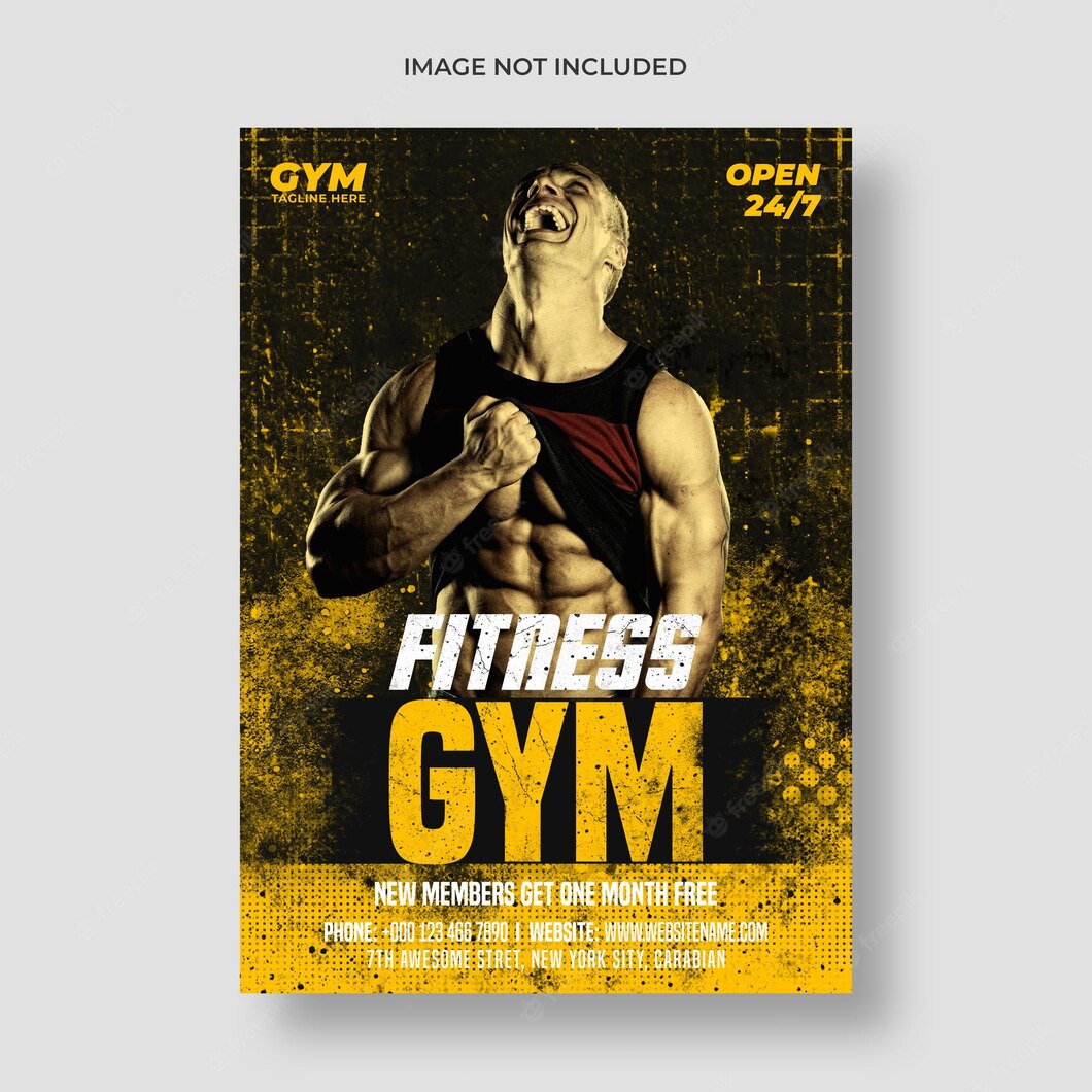 Gym Fitness Flyer Poster Template 501970 82