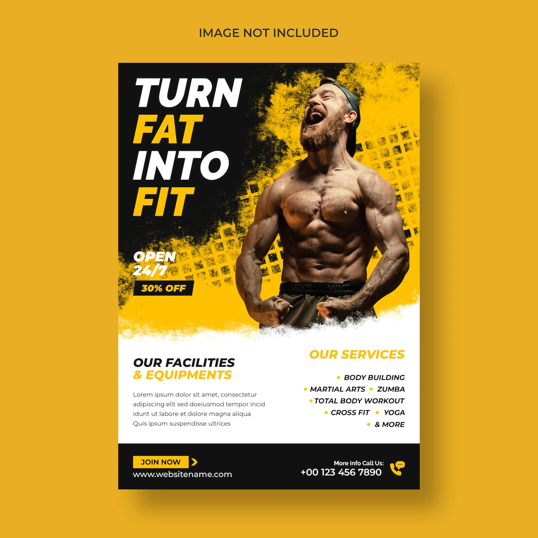 Gym Fitness Flyer Poster Template 501970 83