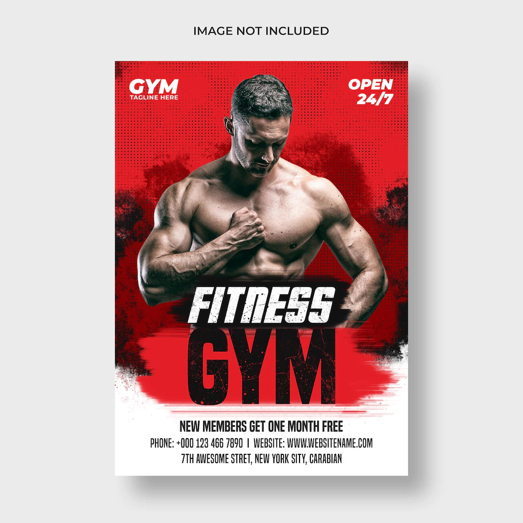 Gym Fitness Flyer Poster Template 501970 95