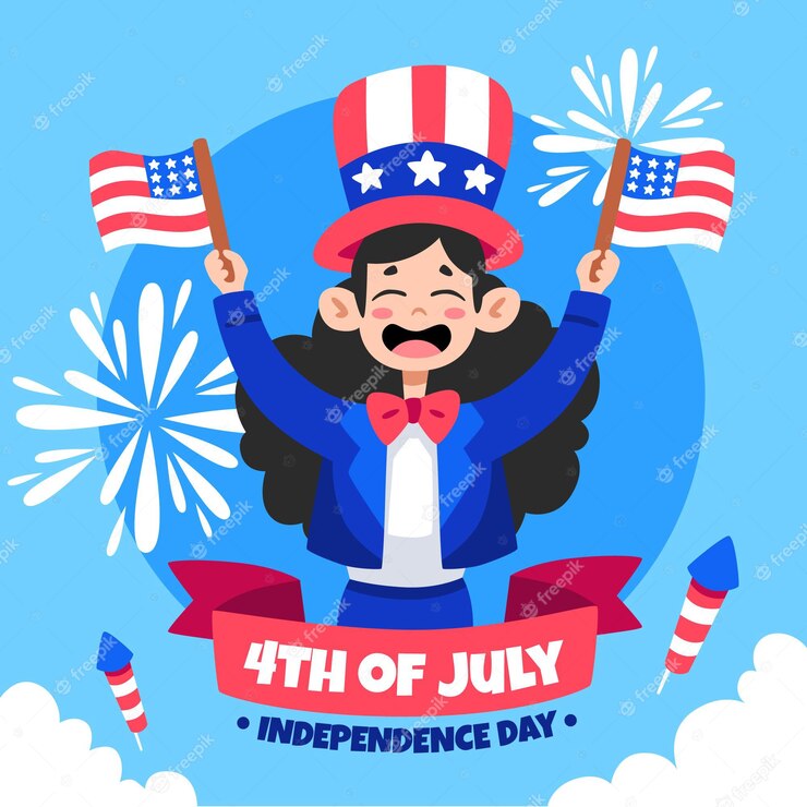 Hand Drawn 4th July Independence Day Illustration 23 2148975250