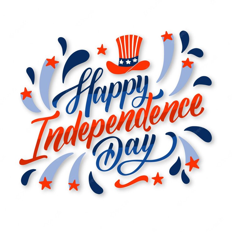 Hand Drawn 4th July Independence Day Lettering 23 2148965980