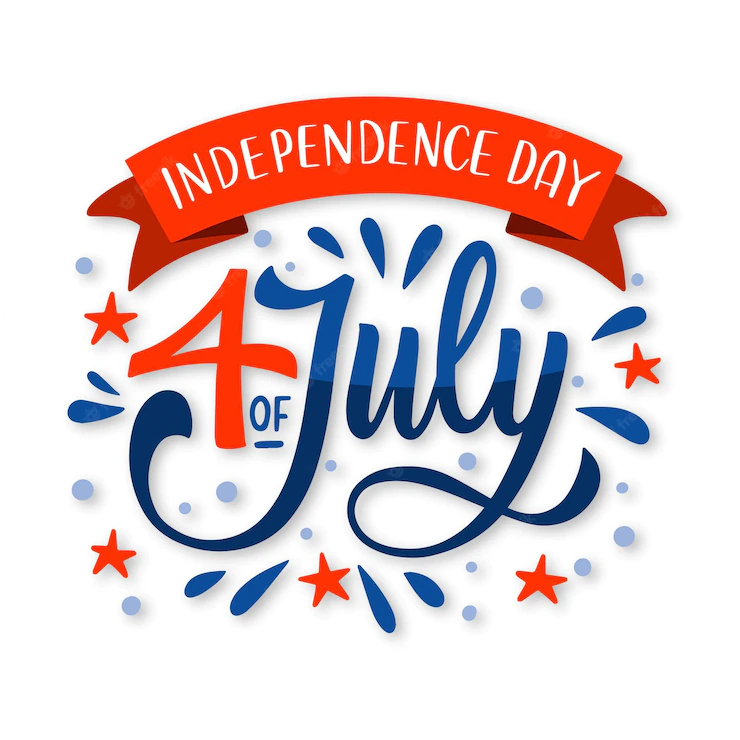 Hand Drawn 4th July Independence Day Lettering 23 2148965981