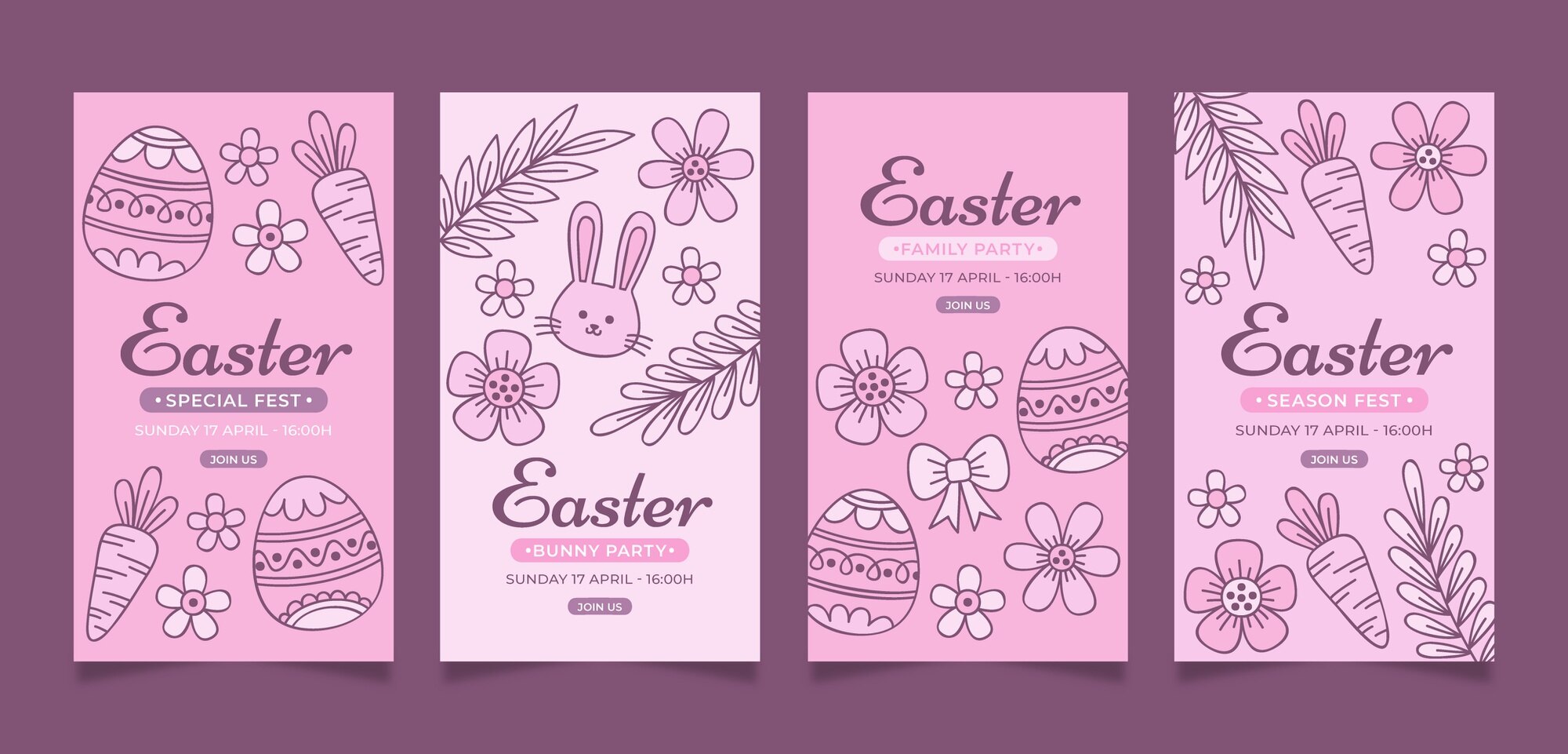 Hand Drawn Easter Instagram Stories Collection 23 2149318497