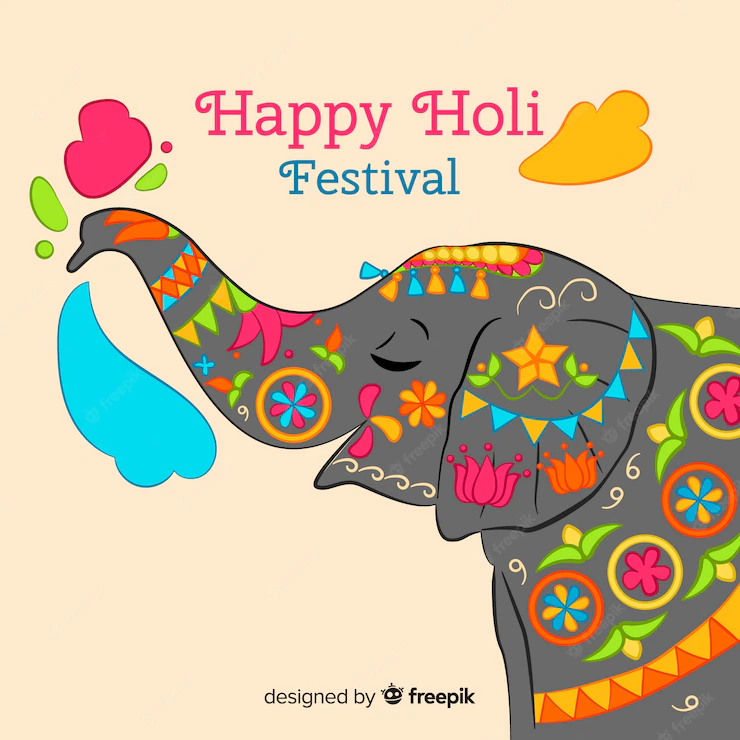 Hand Drawn Holi Festival Background 23 2148057110