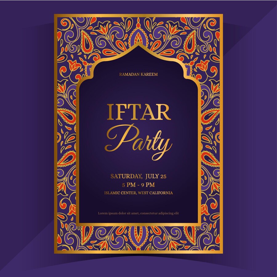 Hand Drawn Iftar Invitation Template 23 2148879714