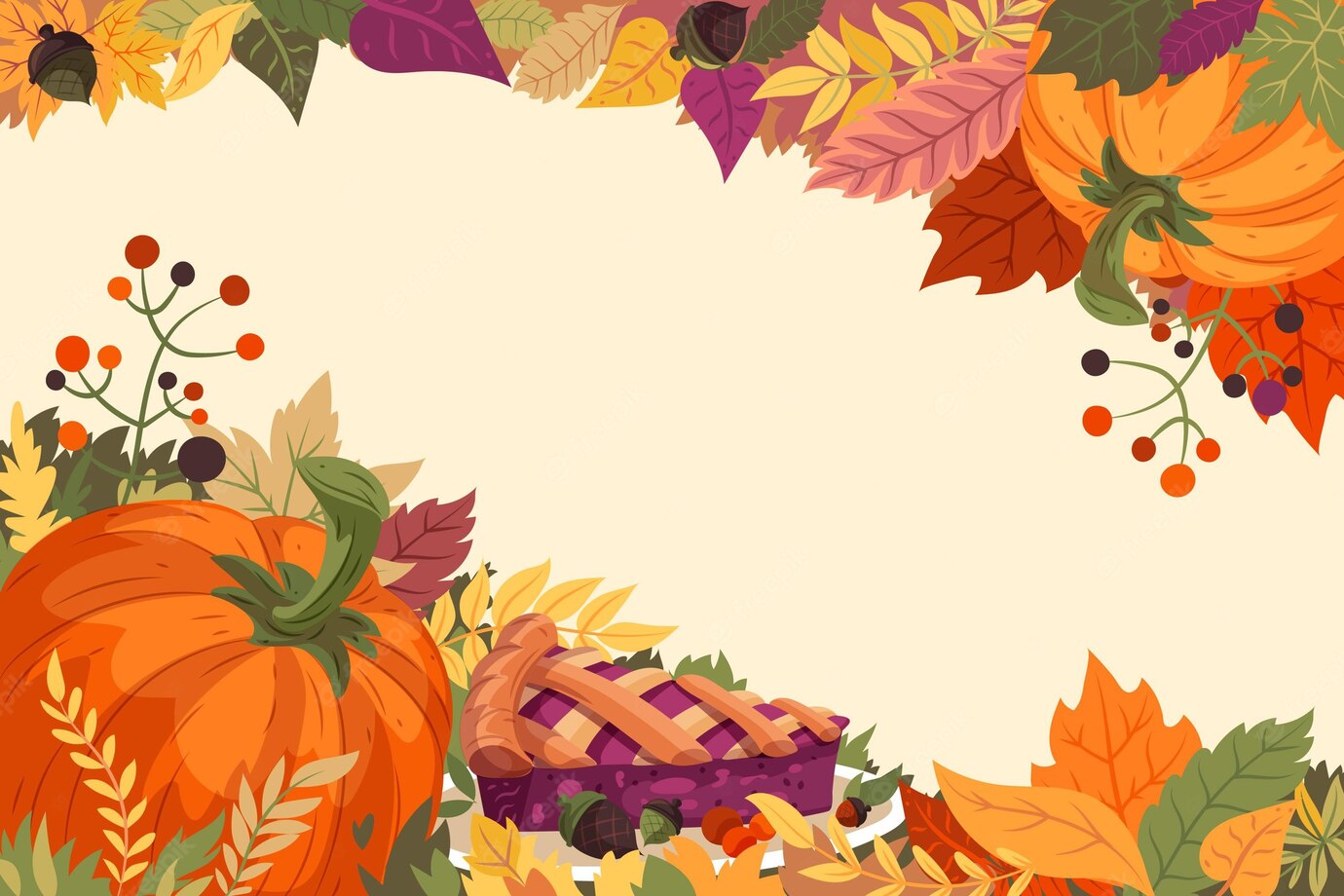 Hand Drawn Thanksgiving Background 23 2148679478