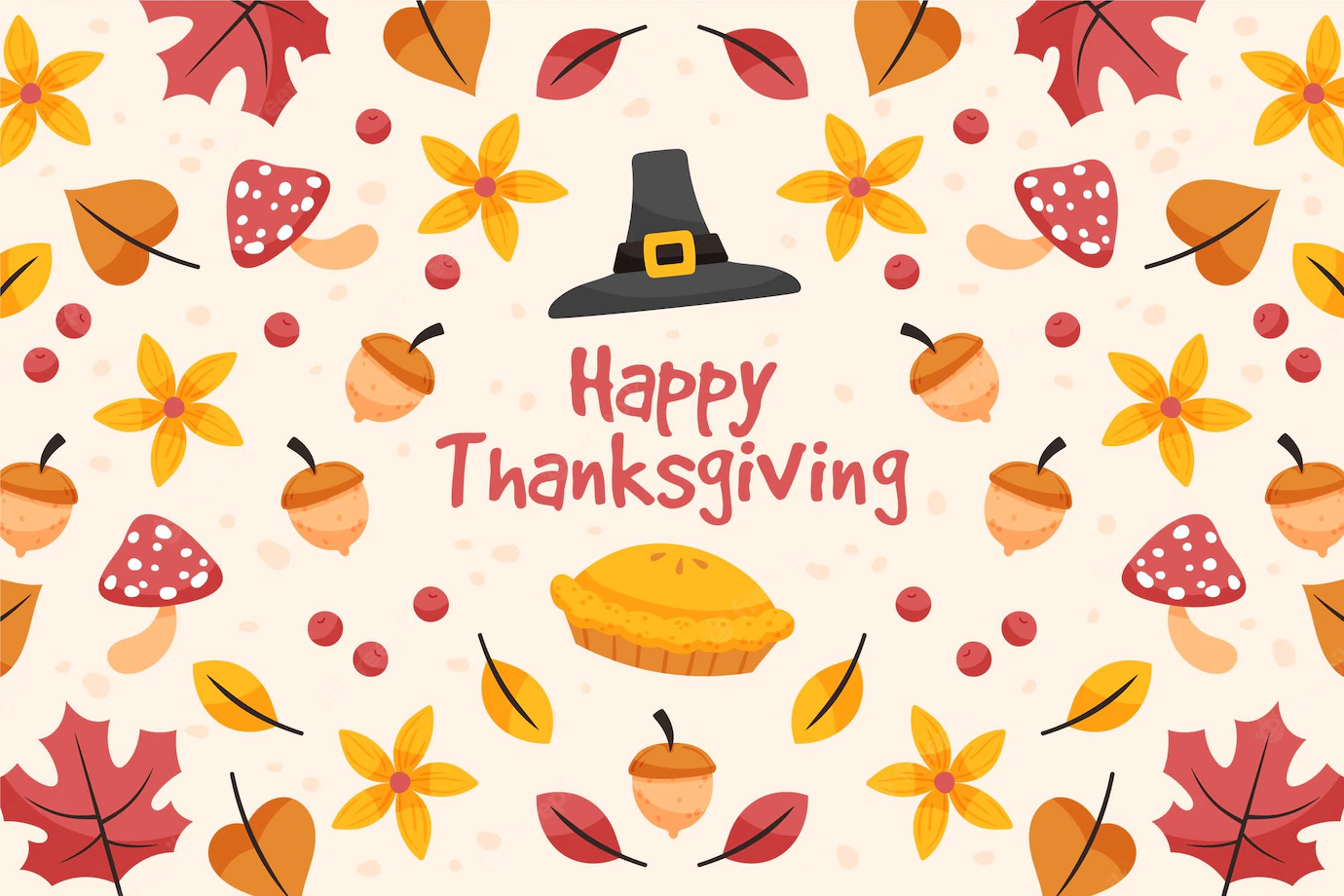 Hand Drawn Thanksgiving Background 23 2148686619