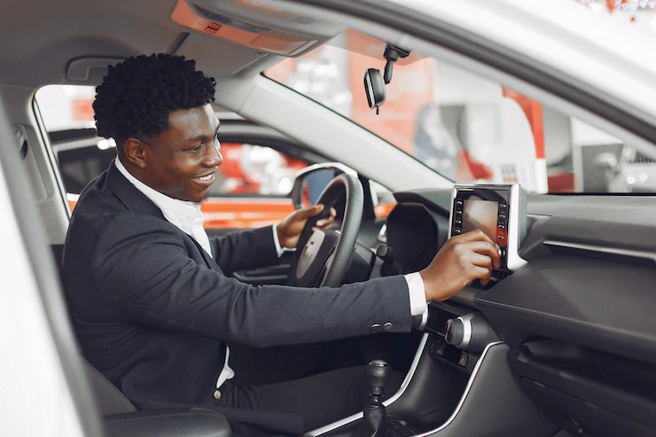Handsome Elegant Man Car Salon 1157 30191