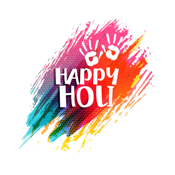 Happy Holi Colorful Watercolor Brush Stroke Background 1017 24009