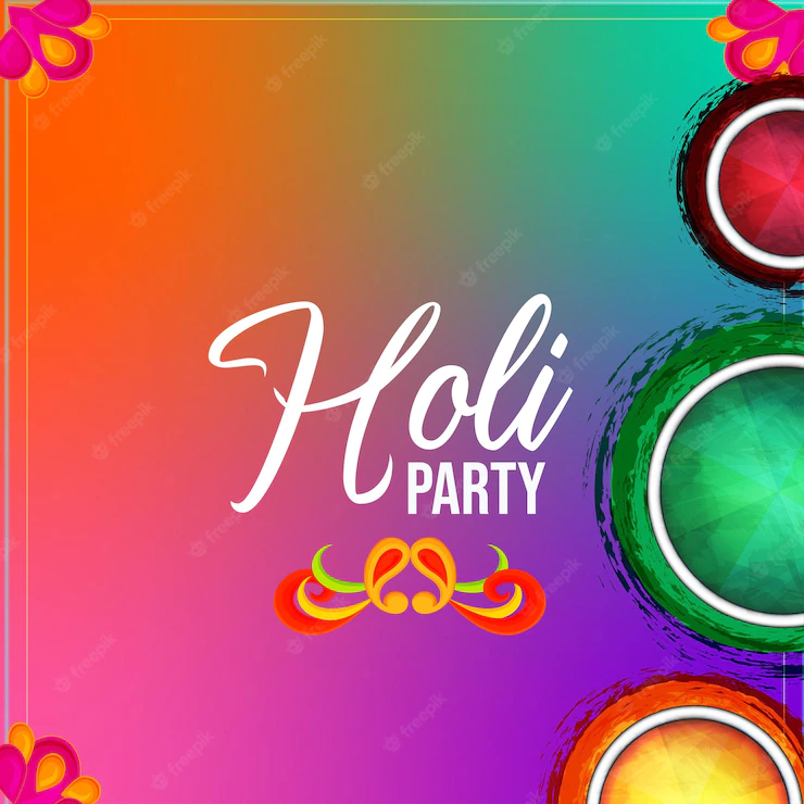 Happy Holi Greetings Purple Blue Green Colourful Indian Hinduism Festival Social Media Background 1340 17922