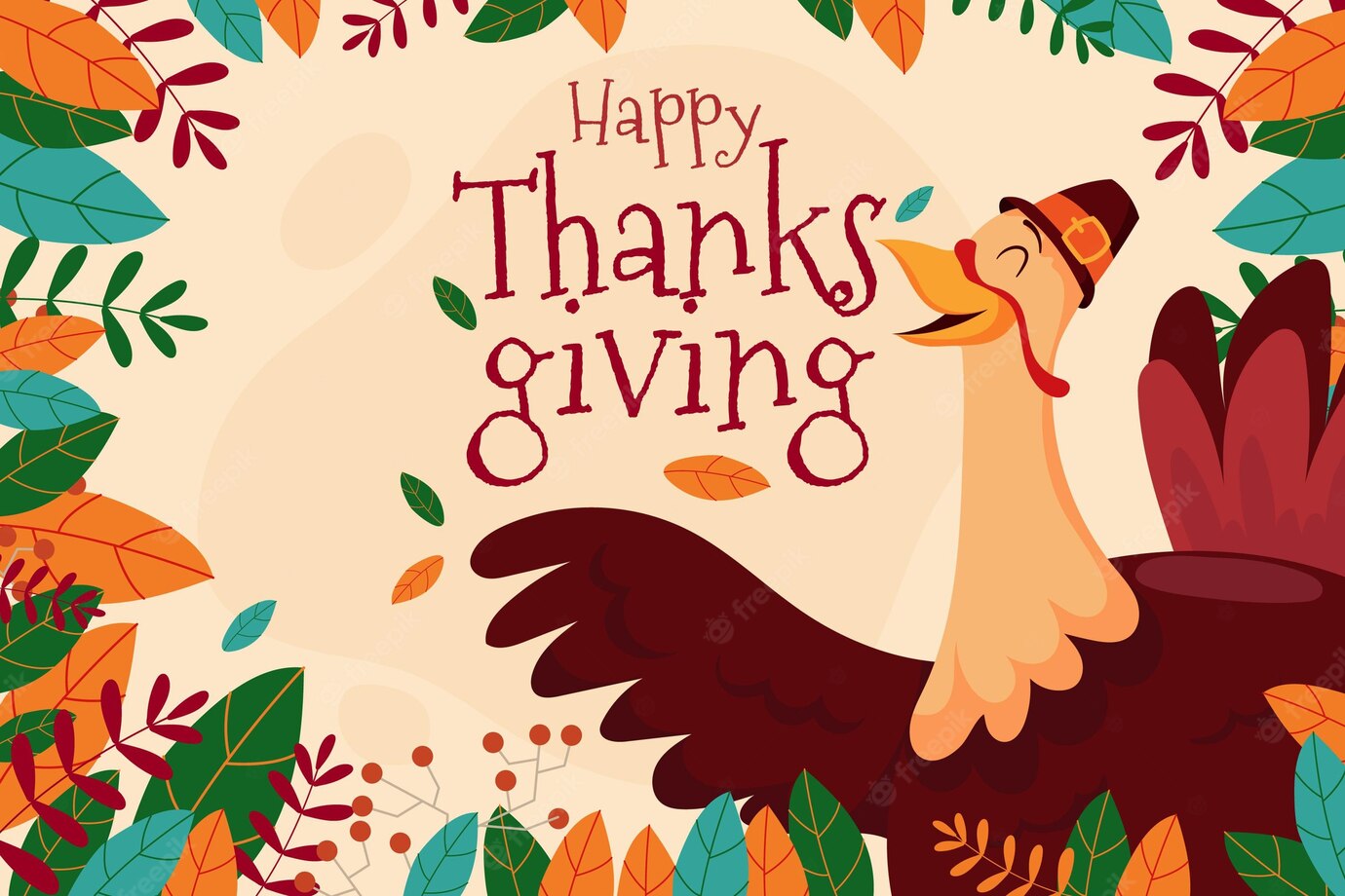 Happy Turkey Thanksgiving Background 23 2148671632