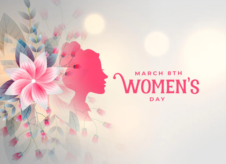 Happy Womens Day Flower Decorative Card 1017 30263