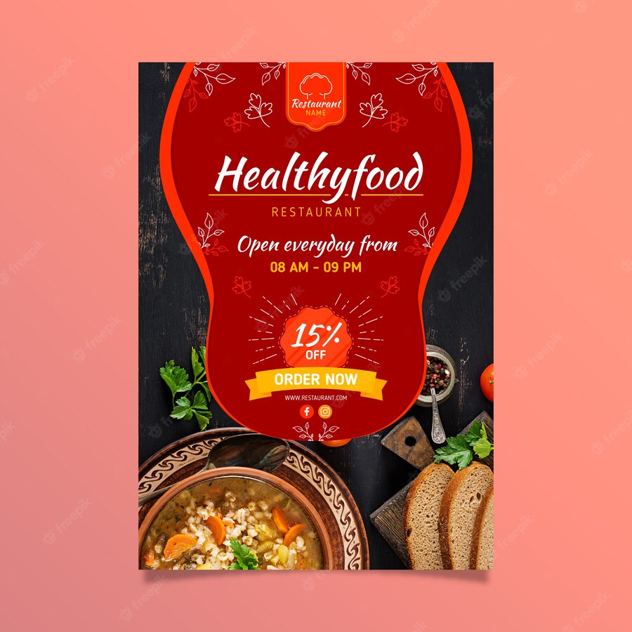 Healthy Food Restaurant Flyer 23 2148486891