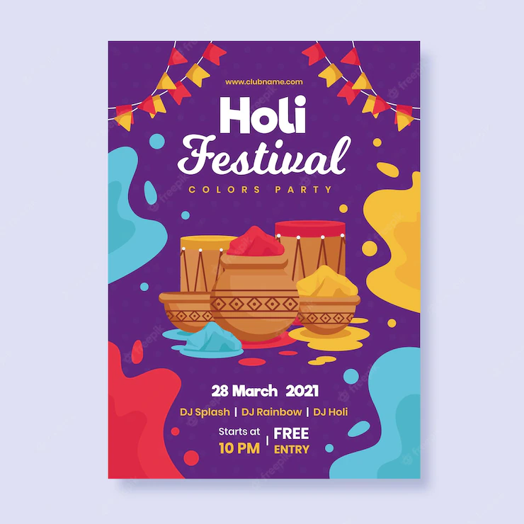 Holi Festival Poster Template 23 2148849577