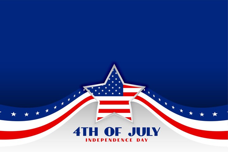 Independence day 4th of july patriotic background Free Vector