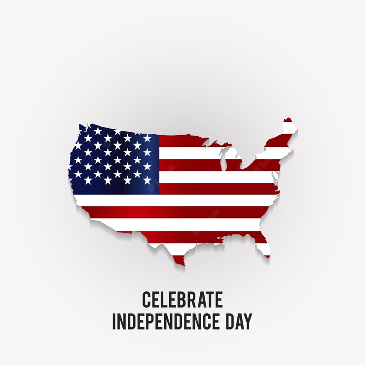 Independence Day Design With Map America 1057 4579