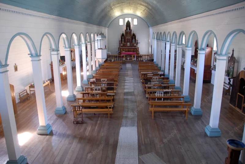 Interior shot of an empty church Free Photo