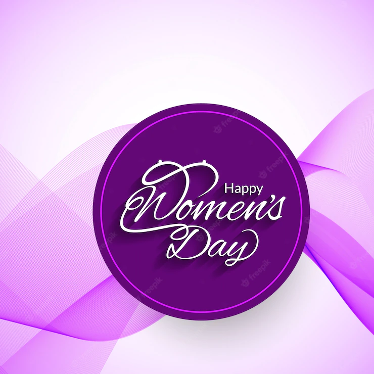 International Women S Day Wavy Purple Background 1055 1843