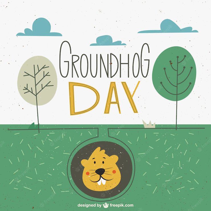 Landscape Groundhog Day Retro Style 23 2147532487