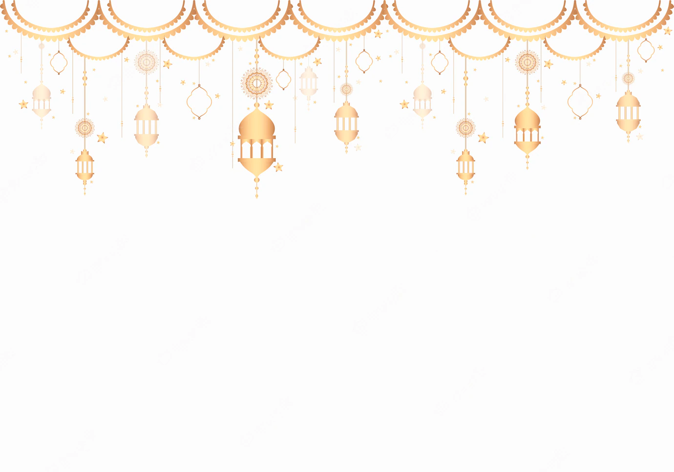 Lanterns Pattern Blank White Background 53876 85213