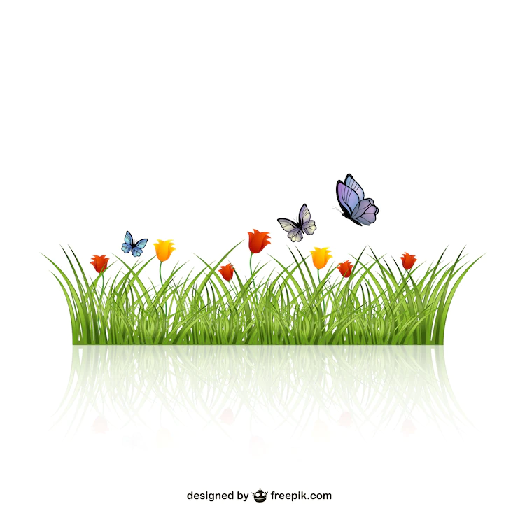 Leaves Grass With Butterflies 23 2147500932