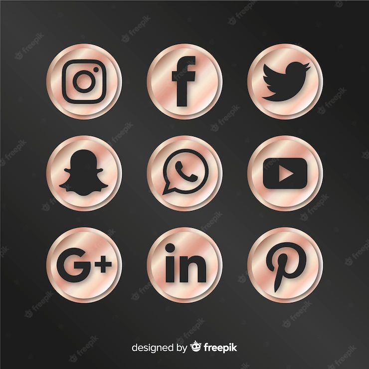 Luxury Social Media Logo Set 23 2148317237