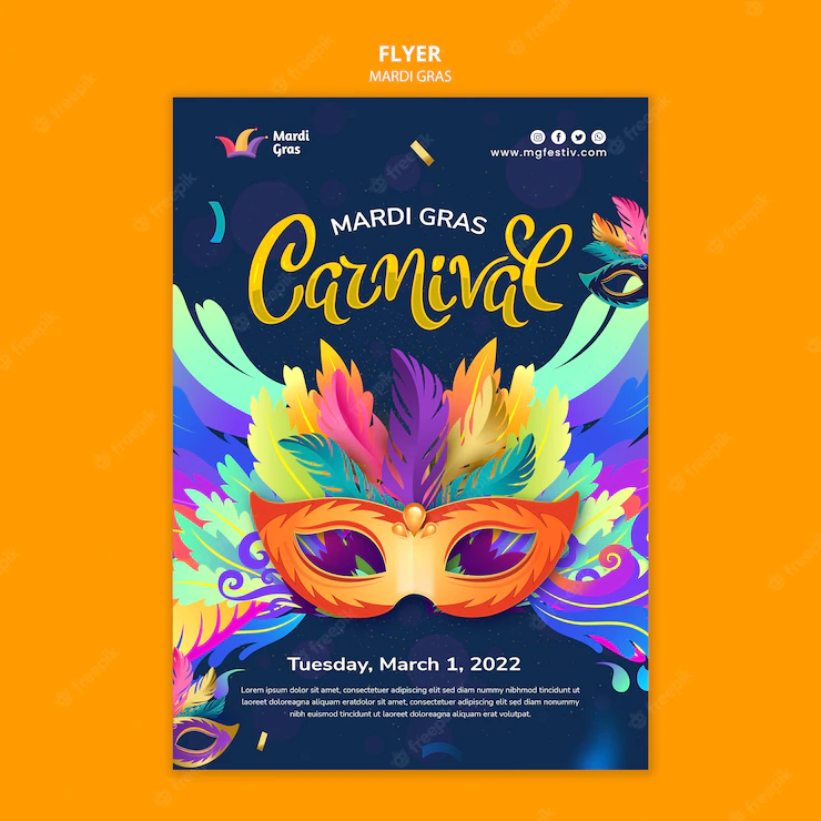 Mardi Gras Carnival Flyer Template 23 2149209126