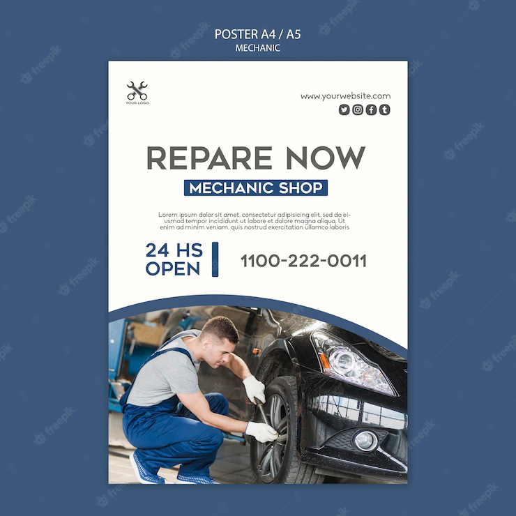 Mechanic Shop Template Poster 23 2148525499