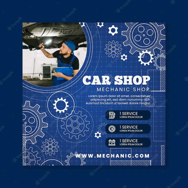 Mechanic Square Flyer Template 23 2148924594