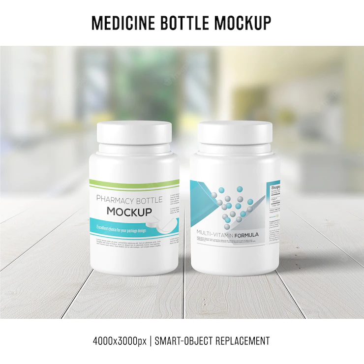 Medicine Bottle Mockup 1318 143