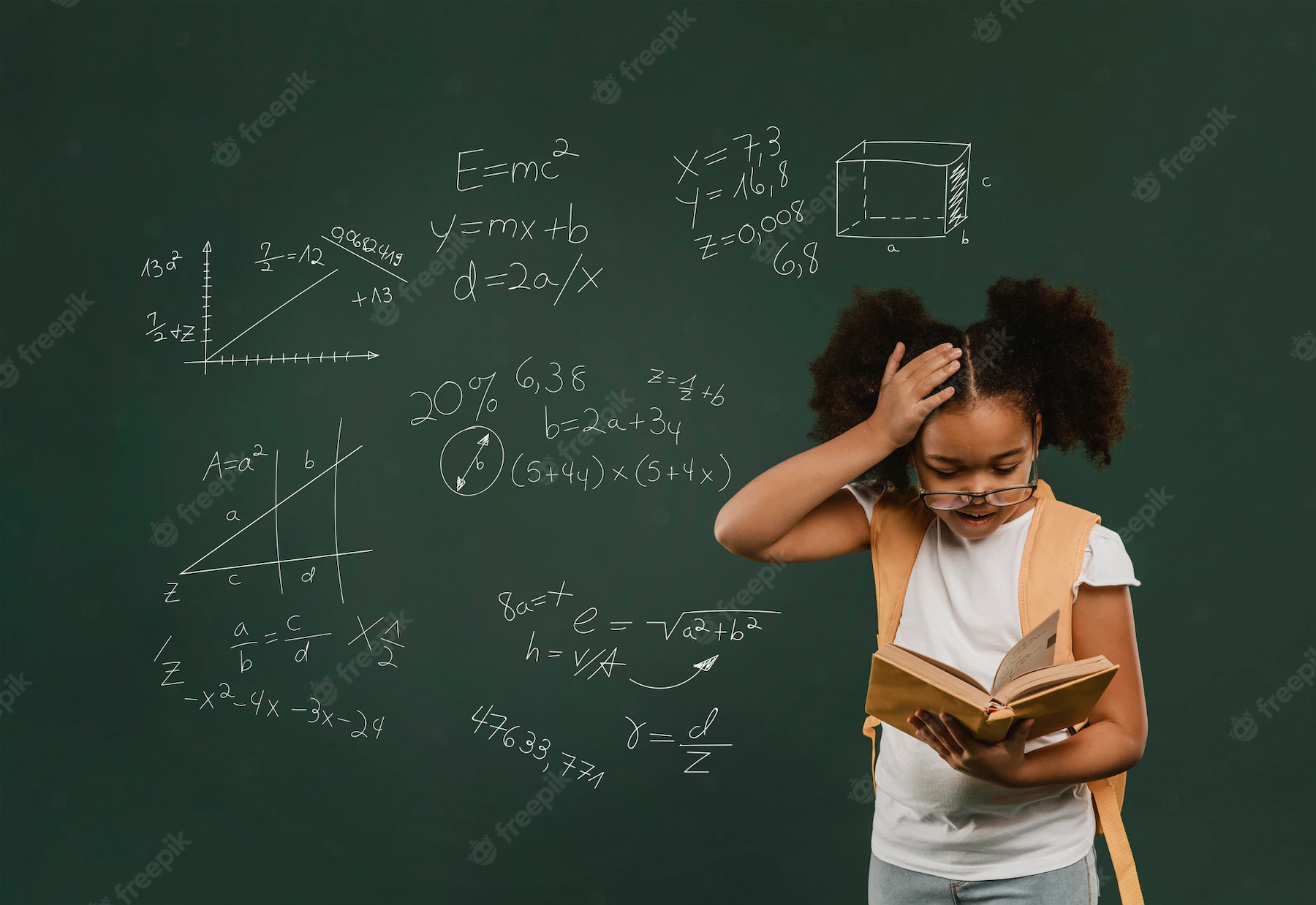 Medium Shot Surprised Girl Reading Book 23 2148892766