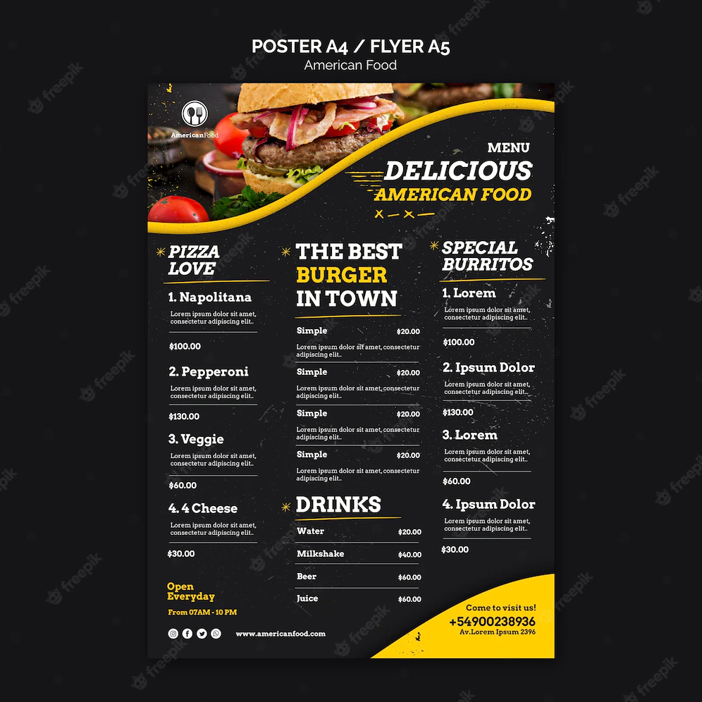 Menu Design American Food 23 2148484451