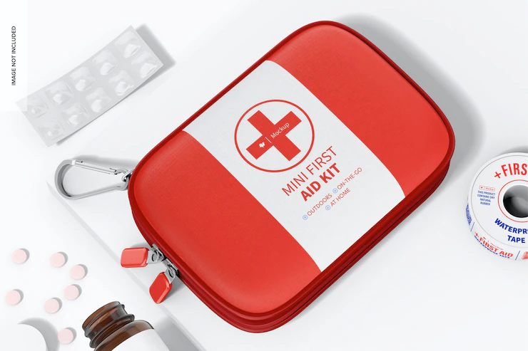 Mini First Aid Kit Mockup Top View 1332 15819