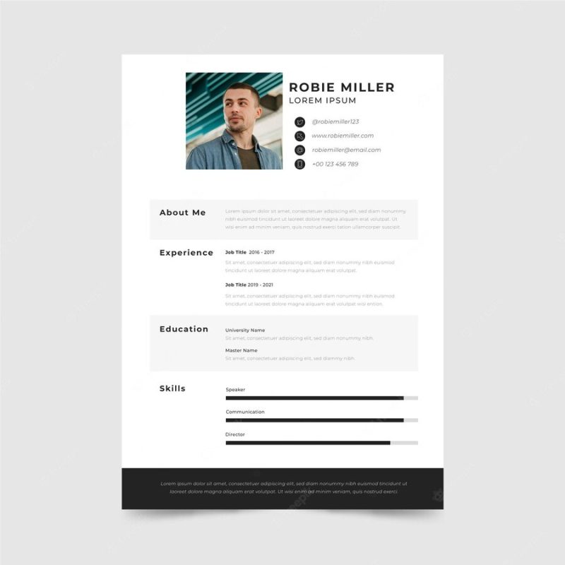 Minimalist application template Free Vector